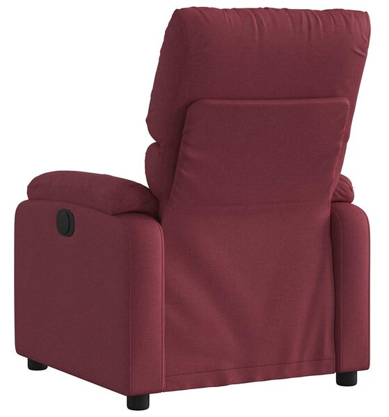 Elektrické polohovací křeslo vínové textil 3204803