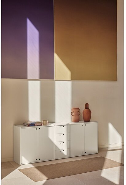 Krémová komoda 197x80x40 cm Wally – Teulat