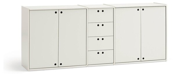 Krémová komoda 197x80x40 cm Wally – Teulat