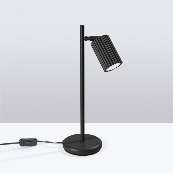 Černá stolní lampa (výška 43 cm) Gleam – Sollux