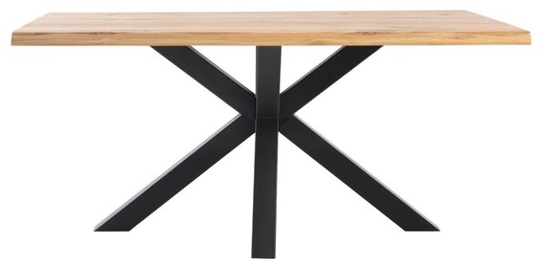 -25 % Dny MOMENTI– Dubový jídelní stůl Somcasa Grace 160 x 90 cm s černou podnoží