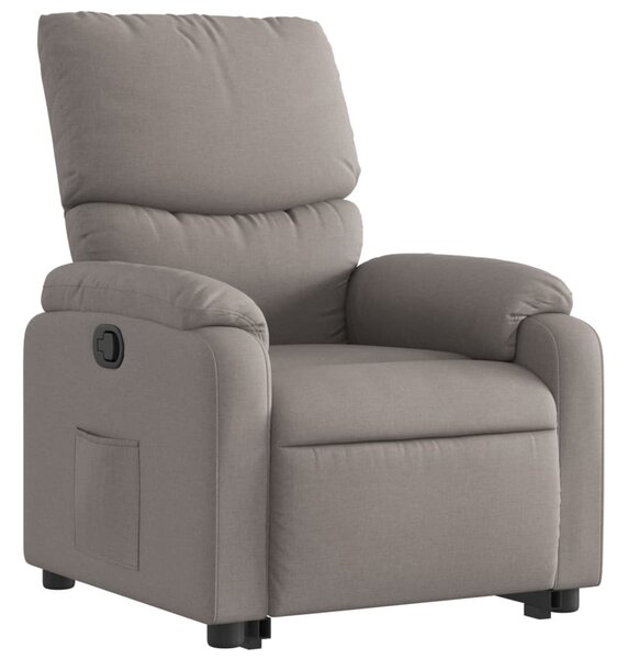 Zvedací polohovací křeslo taupe textil 3204832