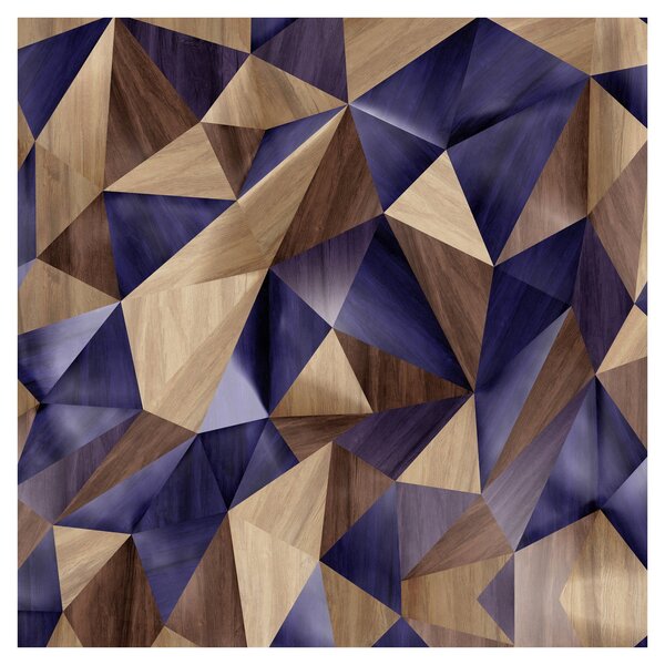 Obraz - 3D dřevěné trojúhelníky (30x30 cm)