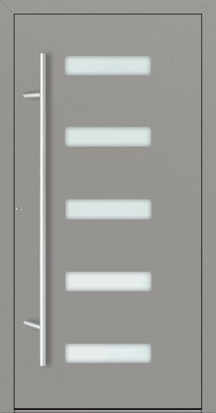 Hliníkové vchodové dveře FM Turen Premium P90 M11 šedá RAL9007