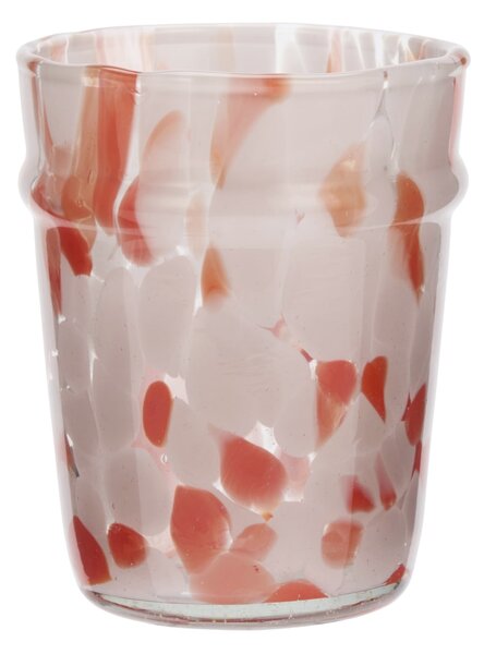 Sklenice z brokového skla Pink/Orange 200 ml