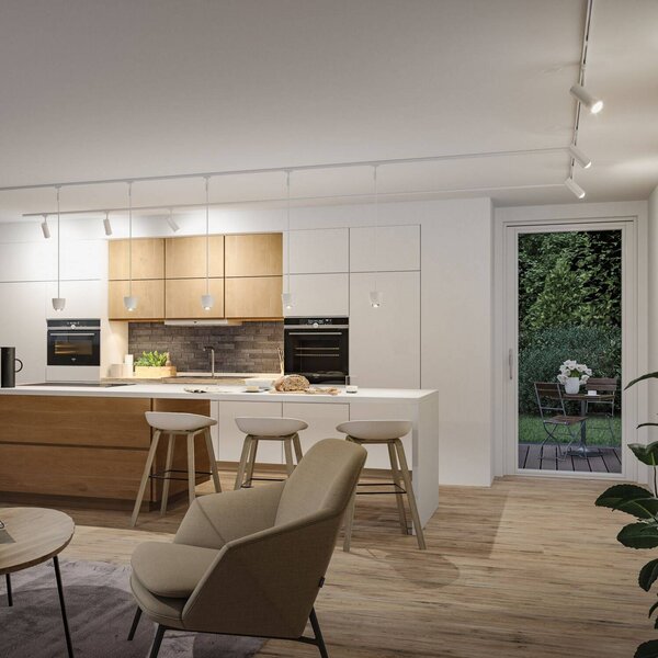 Paulmann Sada Tarie, bílá, napájení kabelem, Smart Home, stmívatelný, Bílá / opál, Obývací pokoj / jídelna, Plast, Moderní