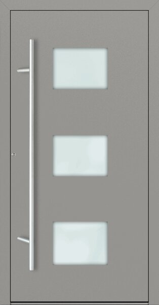 Hliníkové vchodové dveře FM Turen Premium P90 M210 šedá RAL9007