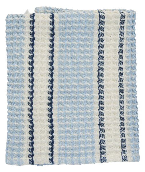Vaflový ručník Blue/Off White 50 × 80 cm