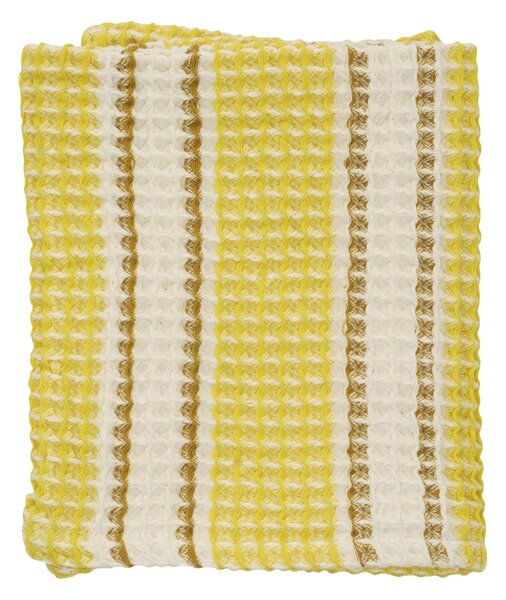 Vaflový ručník Yellow/Off White 50 × 80 cm