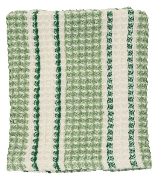 Vaflový ručník Green/Off White 50 × 80 cm