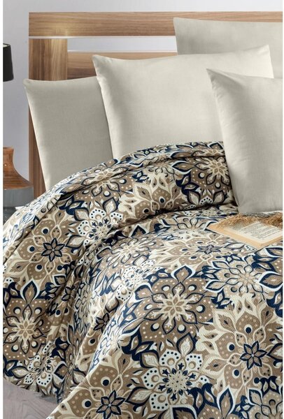 Hnědý bavlněný přehoz 200x230 cm Pique – Mila Home