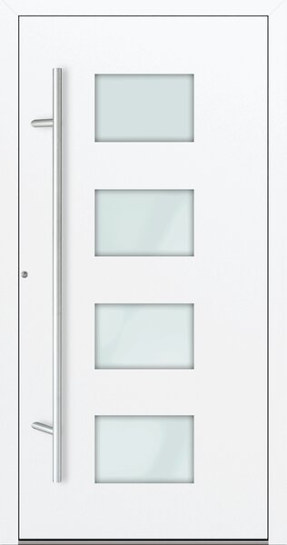 Hliníkové vchodové dveře FM Turen Premium P90 M211 bílá RAL9016