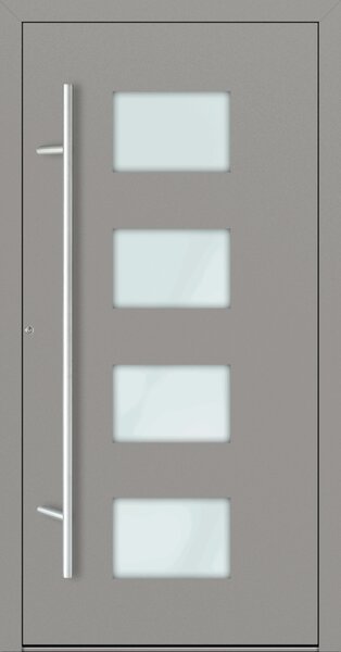 Hliníkové vchodové dveře FM Turen Premium P90 M211 šedá RAL9007