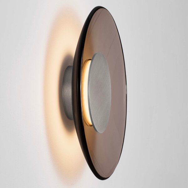 -25 % Dny MOMENTI– Hnědé skleněné nástěnné LED světlo Nova Luce Esti