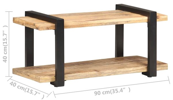 TV stolek 90 x 40 x 40 cm hrubé mangovníkové dřevo 320493