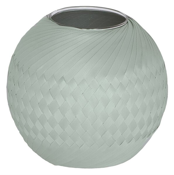 Kulatý květináč/váza/mísa Bowl Handed By (Barva- šedá Greyish green)