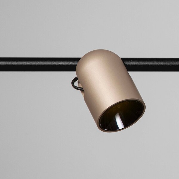 Černo-měděné kovové závěsné LED světlo Nova Luce Sirmos 150 cm