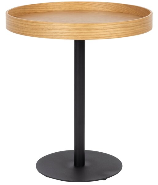 White Label Dubový odkládací stolek WLL YURI 40 cm