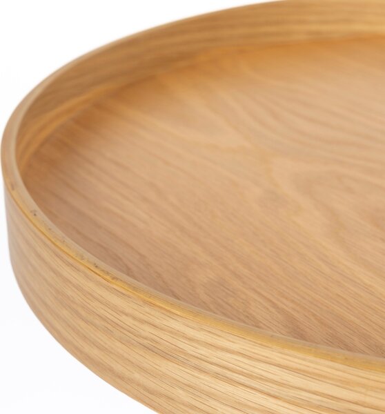 White Label Dubový odkládací stolek WLL YURI 40 cm