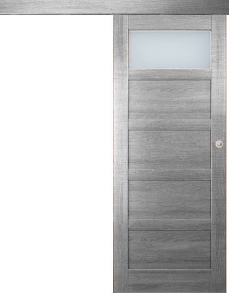 Posuvné interiérové dveře na stěnu vasco doors BRAGA model 2 Průchozí rozměr: 70 x 197 cm