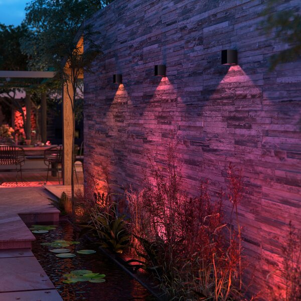 Venkovní svítidla Philips Hue, Resonate, stmívatelné, Černá, Kov, Moderní