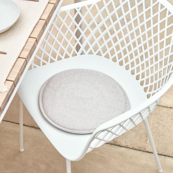 Béžový látkový podsedák Kave Home Silke 35 cm
