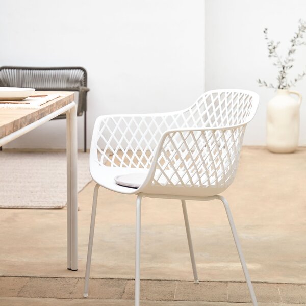 Béžový látkový podsedák Kave Home Silke 35 cm