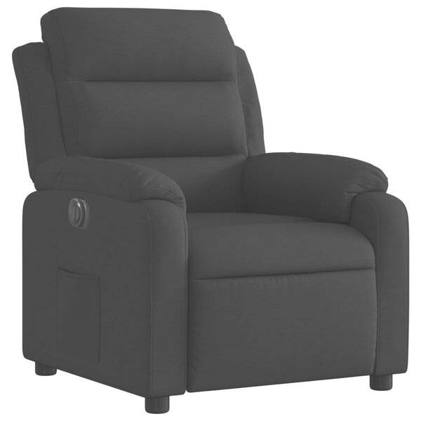 Elektrické polohovací křeslo černé textil 3204958