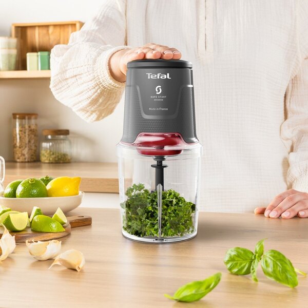 Tmavě šedý elektrický sekáček Easy Press MQ740HF0 – Tefal