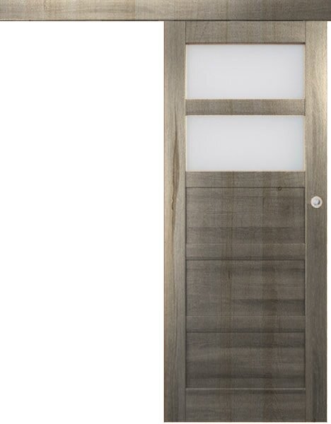 Posuvné interiérové dveře na stěnu vasco doors BRAGA model 3 Průchozí rozměr: 70 x 197 cm