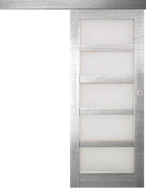 Posuvné interiérové dveře na stěnu vasco doors BRAGA model 6 Průchozí rozměr: 70 x 197 cm