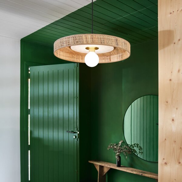 Závěsná svítidlo MARKET SET, Portinatx, stmívatelné, Bílá, Obývací pokoj, Keramika, Design