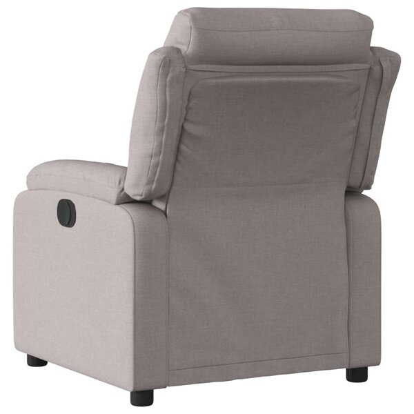 Elektrické polohovací křeslo taupe textil 3204964