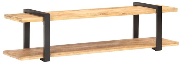 TV stolek 160 x 40 x 40 cm masivní hrubé mangovníkové dřevo 320497