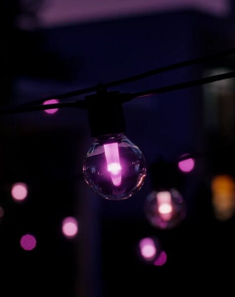 Hue Festavia Globe venkovní řetěz, 14m, 20 žárovek, černý