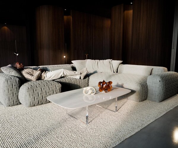 DELIFE Konferenční stolek Edge oválný tvar 140×80 cm keramika onyx champagne Lumia akryl