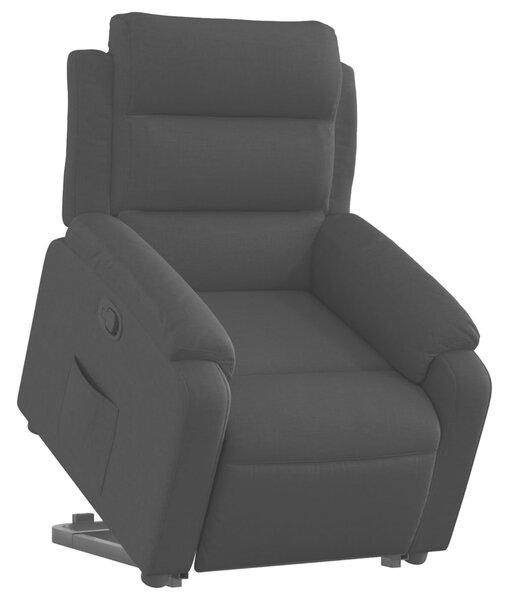 Zvedací polohovací křeslo černé textil 3204982