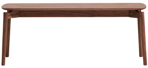 Kave Home Hnědá dřevěná lavice Evera 120 cm