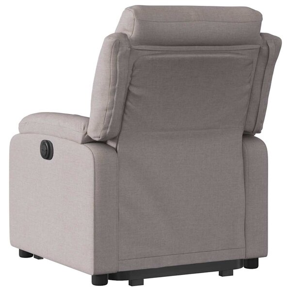 Zvedací polohovací křeslo taupe textil 3204988