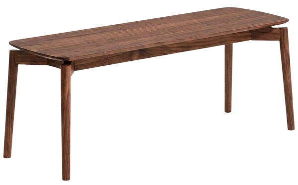 Kave Home Hnědá dřevěná lavice Evera 120 cm