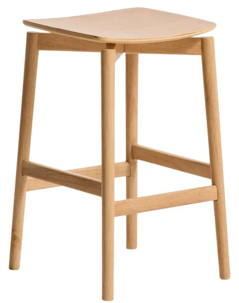 LÉTO -15% Kave Home Dřevěná barová židle Evera 66 cm