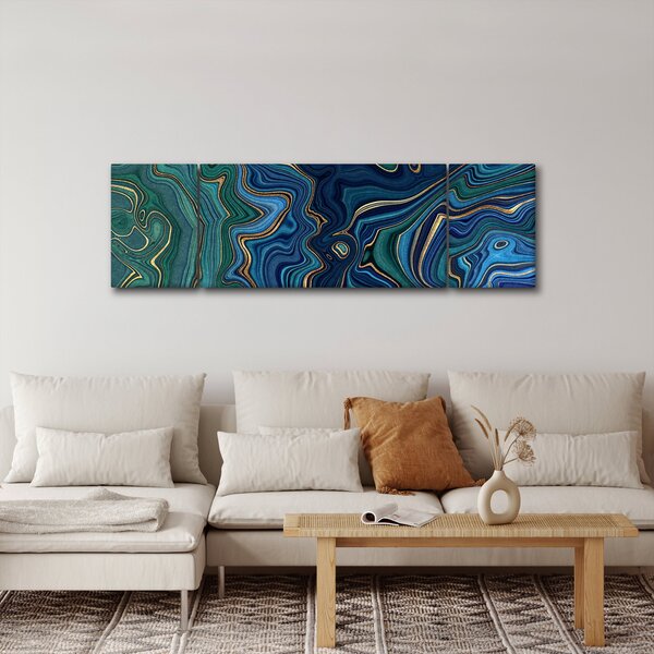Obraz - Achátový mramor (170x50 cm)