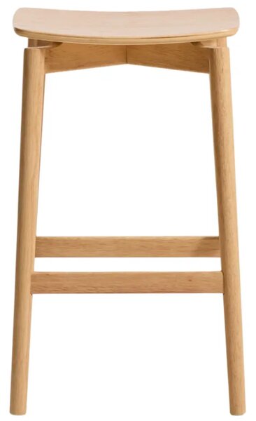 LÉTO -15% Kave Home Dřevěná barová židle Evera 66 cm