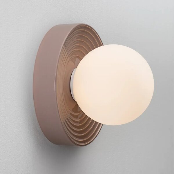 Nova Luce Světle hnědé keramické nástěnné světlo Orbique 22 cm