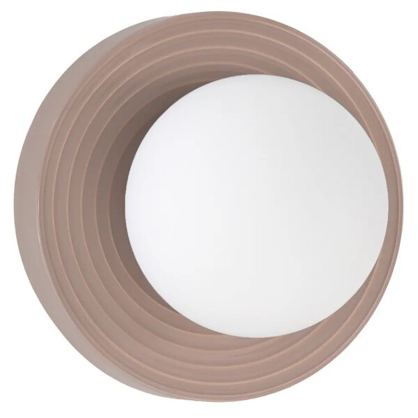 Nova Luce Světle hnědé keramické nástěnné světlo Orbique 22 cm