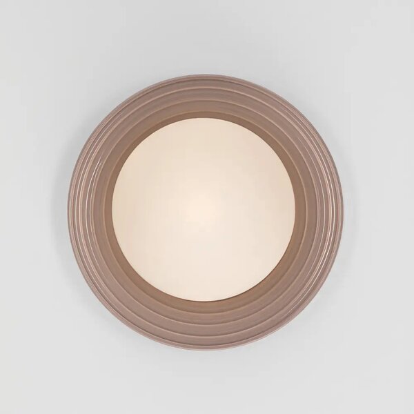 Nova Luce Světle hnědé keramické nástěnné světlo Orbique 22 cm
