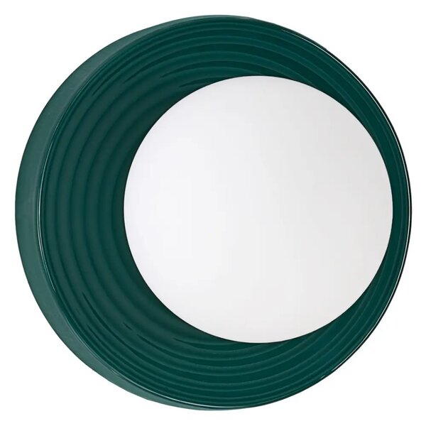 Nova Luce Zelené keramické nástěnné světlo Orbique 22 cm