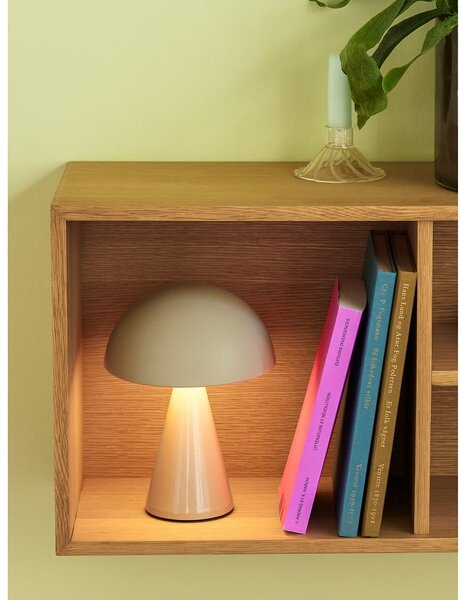 Krémová LED stmívatelná stolní lampa (výška 20 cm) Mush – Hübsch
