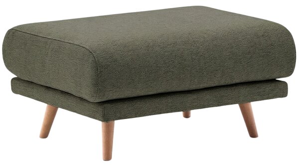 LÉTO -15% Kave Home Zelená podnožka Karin 90 x 70 cm