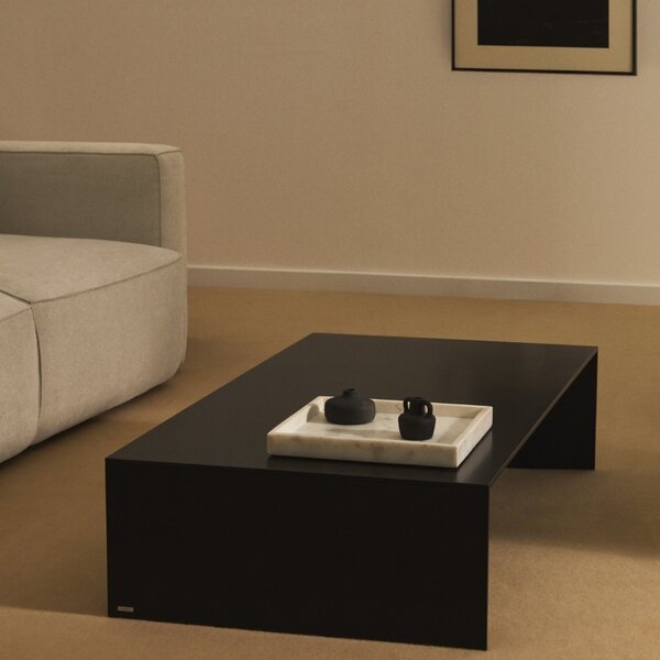 Kave Home Černý konferenční stolek Litto 140 x 70 cm